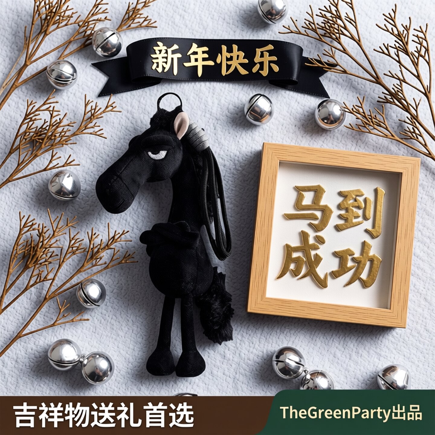 生日礼物黑马挂件TheGreenParty图片