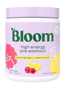 Bloom Nutrition High Energy Pre Workout with Beta Alanine