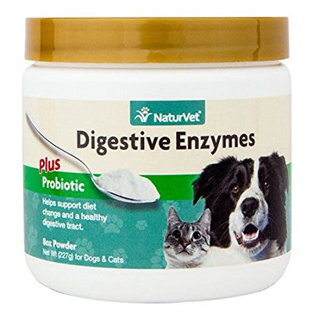 NaturVet Digestive Enzymes Plus Probiotic for Dogs and Cats