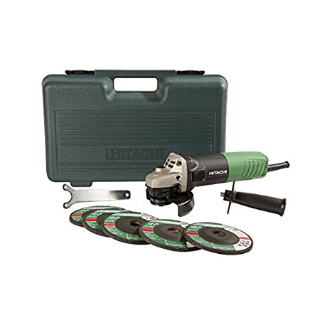 Hitachi G12SR4 6.2-Amp 4-1/2-Inch Angle Grinder with 5 Abra