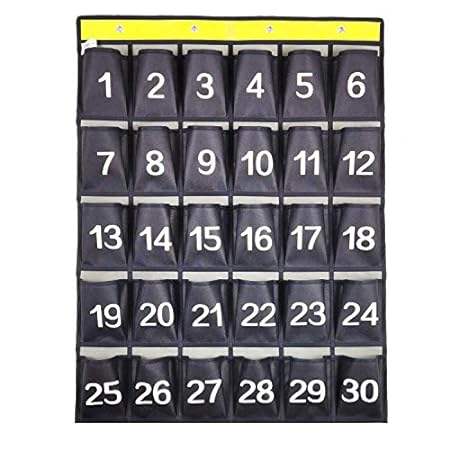 ANIZER Numbered Cell Phones and Calculator Holder Classro