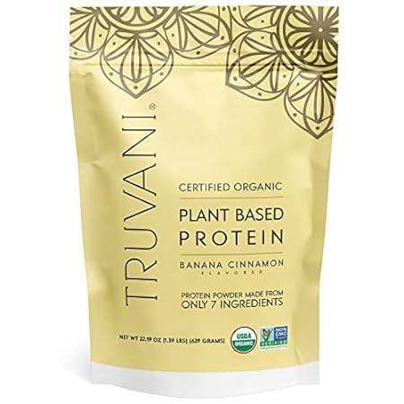Truvani Organic Vegan Protein Powder Banana Cinnamon - 20