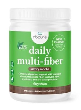 nbpure Daily Fiber Powder Blend for Digestive Health， Cho