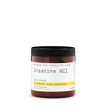 BEYOND RAW Chemistry Labs Creatine HCl Powder | Improves