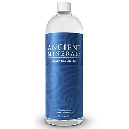 Ancient Minerals Magnesium Oil Refill Bottle， high Concen