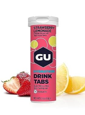 GU Energy Hydration Electrolyte Drink Tablets， Vegan， Glu