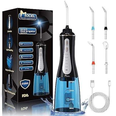 Water Dental Flosser Cordless Teeth Cleaning MOCEL 5 Mode