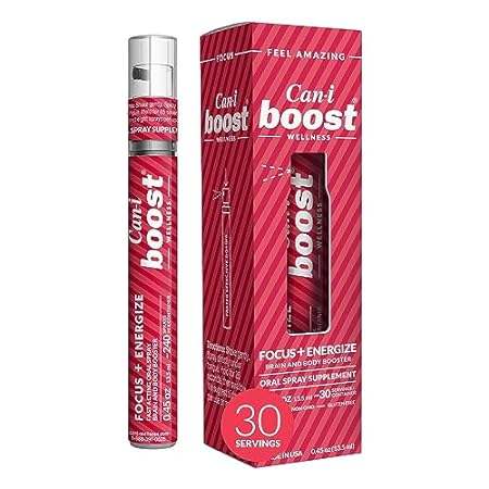 Can-i Boost | Focus + Energy Fast-Acting Oral Spray | 240