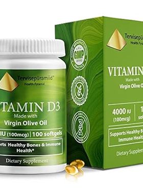 Health Pyramid Vitamin D3 4000 IU Cholecalciferol in Oliv