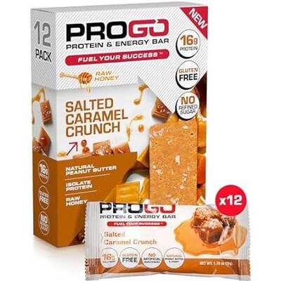 ProGo Protein Bars | High Protein Energy Bars | Salted Ca