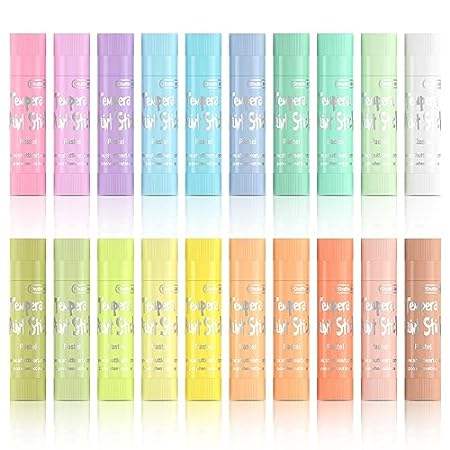 Tempera Paint Sticks， 20 Pastel Colors， Solid Tempera Pai