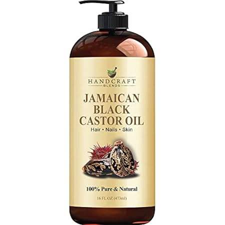 Handcraft Jamaican Black Castor Oil for Hair Growth, Eyel