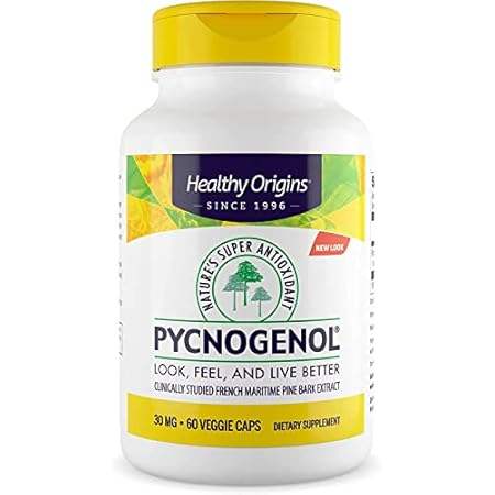 Healthy Origins Pycnogenol 30 mg - Premium Pine Bark Extr