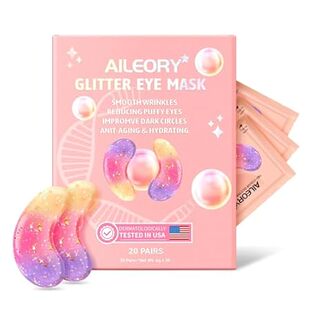 Under Eye Patches (20 Pairs)-New Tri-color Glitter Eye Ge