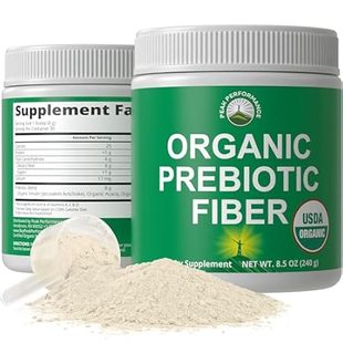Organic Prebiotic Fiber 3-in-1 Vegan Powder for Gut Healt