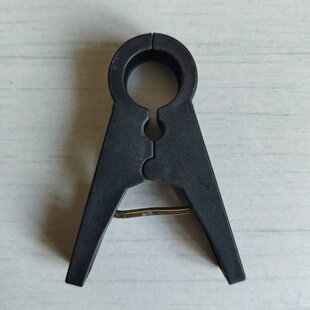 百香果育苗夹子玻纤杆夹4mm圆孔管夹黄瓜豆角4毫米上架种植固定夹