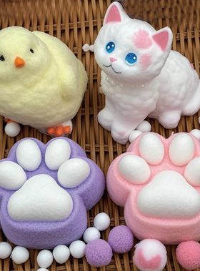 Big Taba cat paw Squishy 4-Pack Bundle - Fufu Squishy Toys