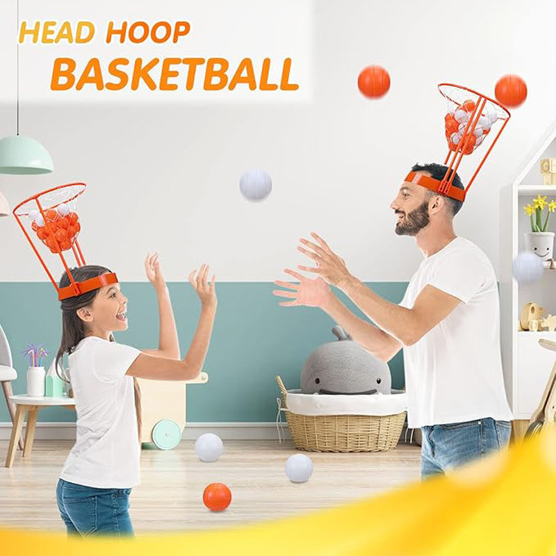 2Pcs head hoop basketball game set with 20 balls - Product image 4