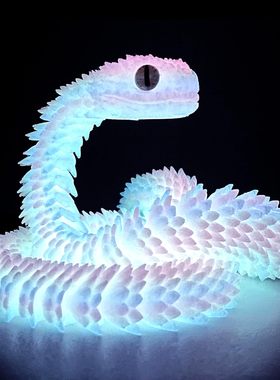 24in 3D Printed Snake Toys, Flexible 3D Printed Animal ADHD