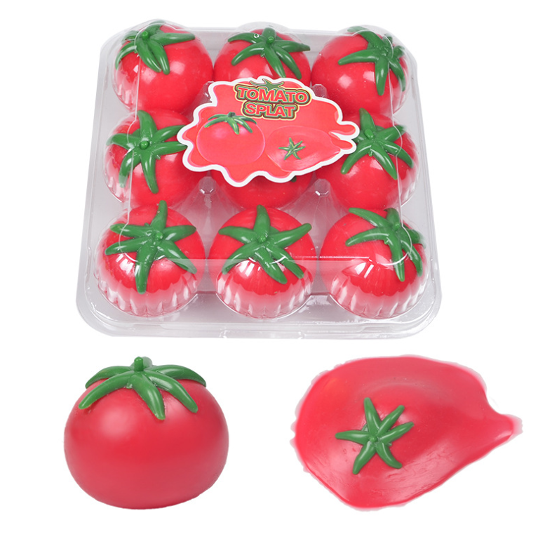 Tomato Squeeze Ball Stress Fidget soft toys Splat Sticky玩具 玩具/童车/益智/积木/模型 其它玩具 原图主图