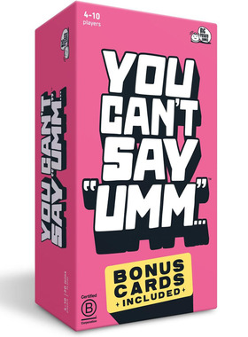 You Can't Say UMM: A Party Game Fast-Paced Family Word Games