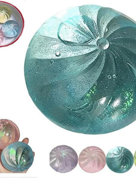 4pcs Glitter Dumpling Squishy Mega Rainbow Squeeze Dough toy