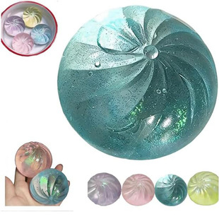 4pcs Glitter Dumpling Squishy Mega Rainbow Squeeze Dough toy