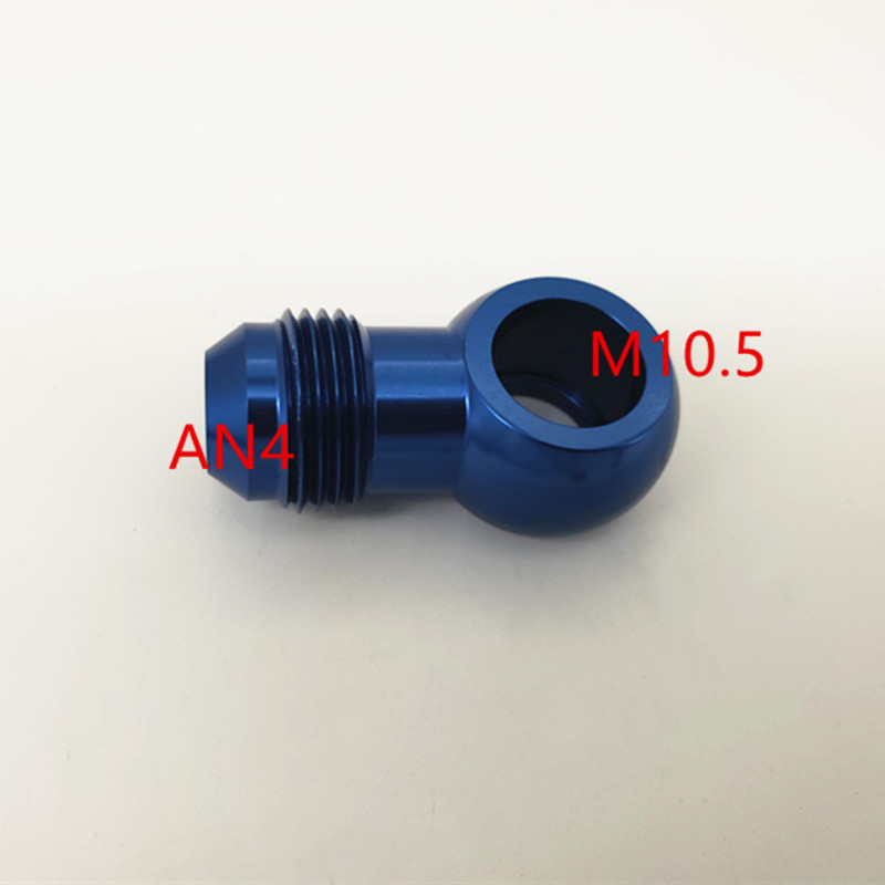 AN4转M10.5 汽车改装油管鱼眼空心螺丝， 漂移车涡轮专用水管螺丝