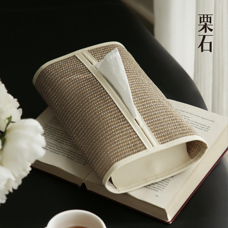 栗石纸巾盒高档轻奢风图片