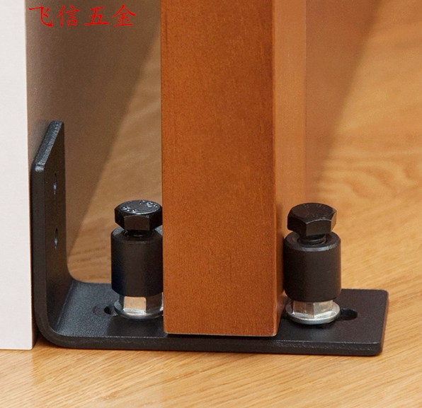 谷仓门双滑轮止摆器移门推拉门隔断门厨房卫生间双轮单轮吊轨地导