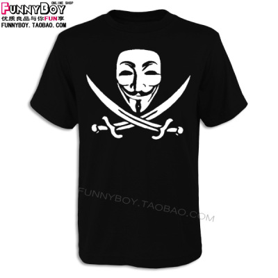 面具休闲纯棉打底衫圆领短袖