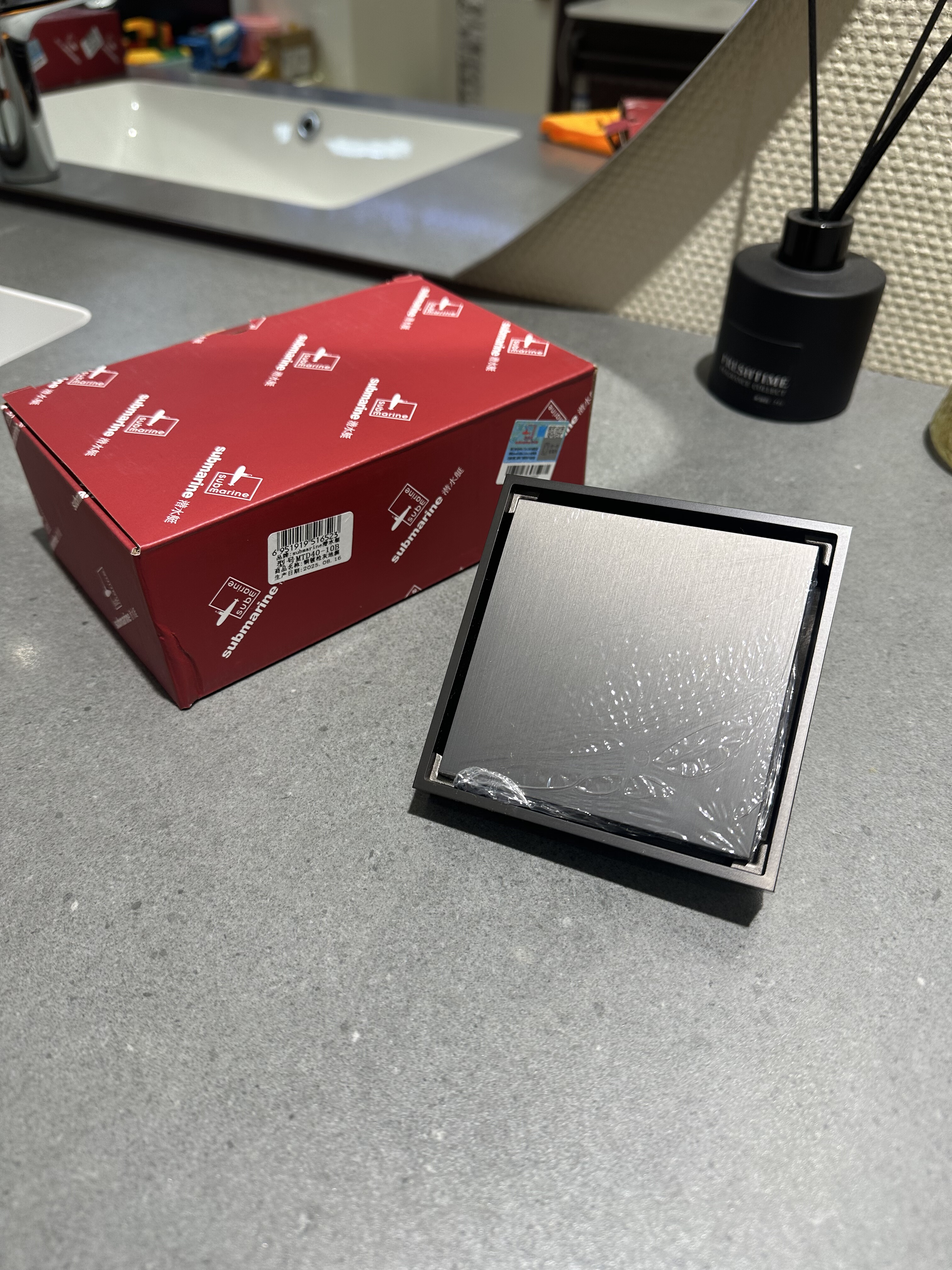 潜水艇地漏方形卫生间防臭器家用防臭器卫生间防臭器MTD40-10B