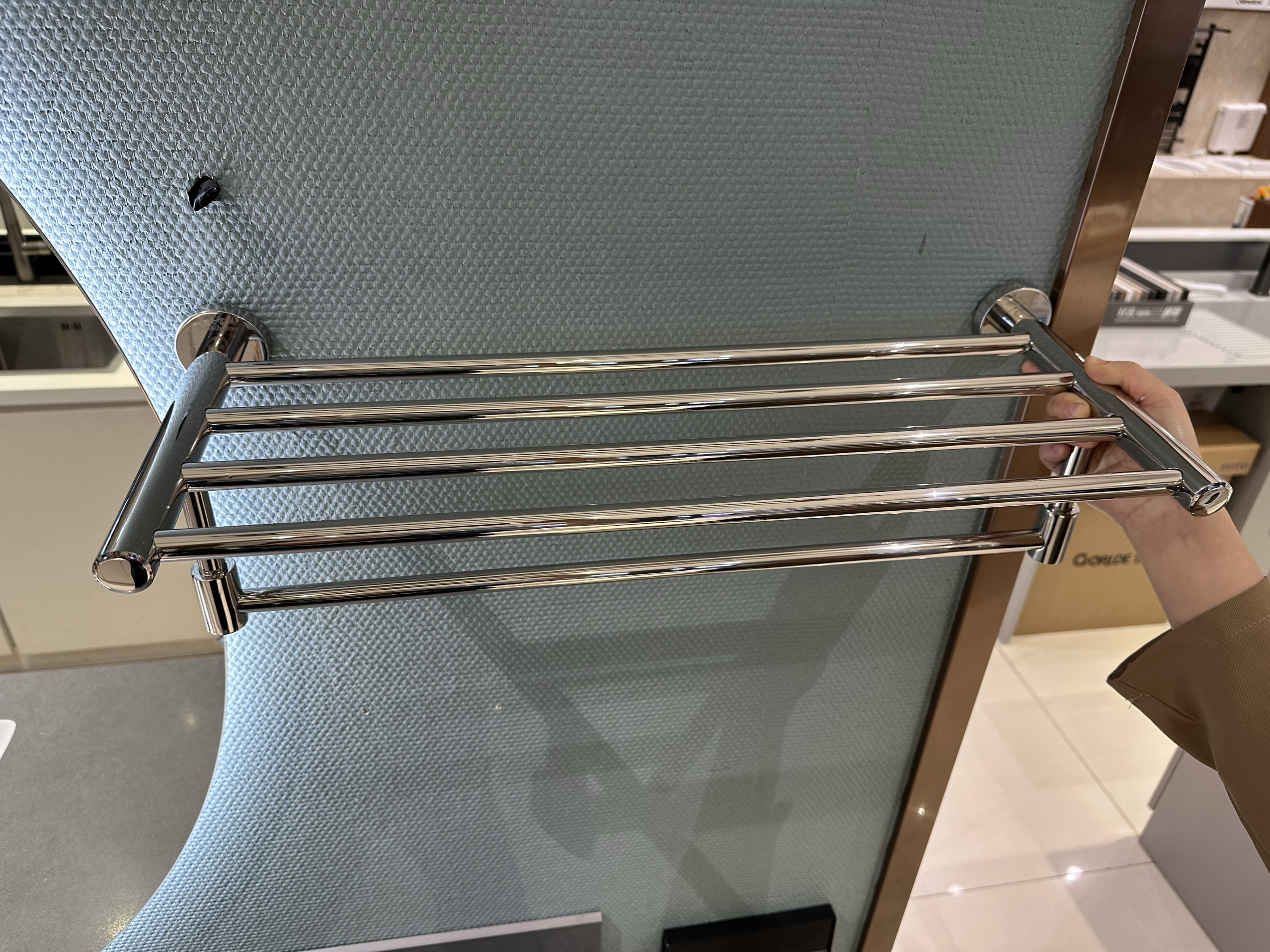 毛巾架不锈钢浴室工程酒店宾馆宿舍卫生间置物架浴巾架毛巾杆