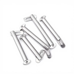 国标304不锈钢肘节栓舌销船用b型GB3473 83带舌插销M8M10M12M20mm