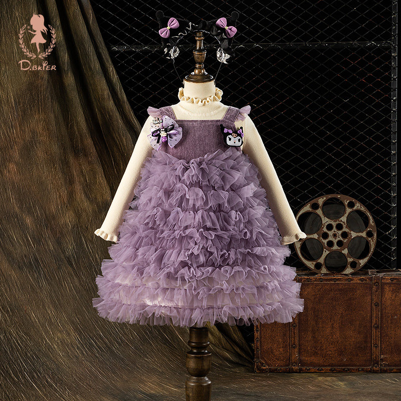 Hi！Fish女童秋冬套装库洛米公主裙衣服洋气巨好看女孩裙子两件套,童装/婴儿装/亲子装,套装,淘宝优惠券,粉丝福利购,淘宝优惠卷