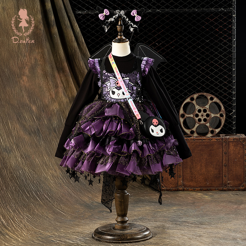 Hi！Fish原创公主裙女童秋冬儿童礼服绝美库洛米衣服cos生日裙子