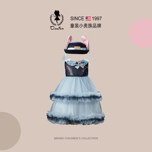Hi！Fish女童洛丽塔公主裙夏季兔子警官儿童衣服生日cosplay裙子