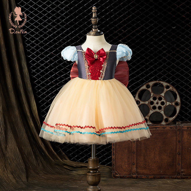 Hi！Fish童话白雪公主裙女童夏季日常可穿超好看女孩生日礼服裙子