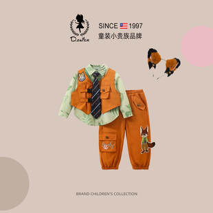 男孩穿搭三件套 朱迪尼克狐衣服儿童生日cos服装 Fish男童套装