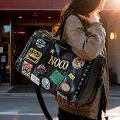 2026年新款 朋克风旅行包女短途健身包男潮牌大容量行李袋运动旅游