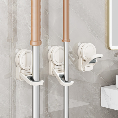 吸盘拖把夹U型挂钩真空强承重