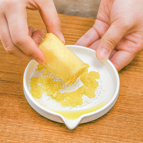 陶瓷姜蒜研蓉碟磨姜汁神器