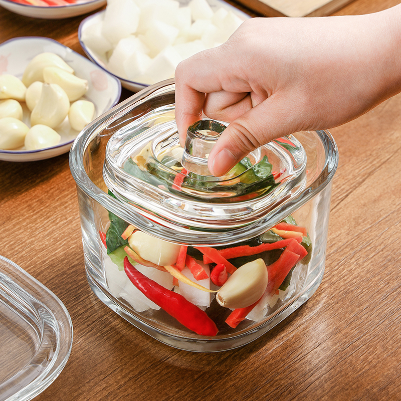 DIY一夜渍腌菜罐小号透明玻璃