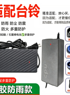 适配台铃电动车充电器60V72V38Ah84V32/96V108V20A原装川奇云插头