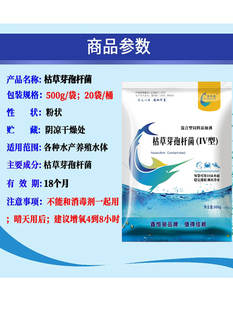 芽孢杆菌原粉水产养殖底改净水降亚硝酸盐鱼虾蟹养殖复合芽孢杆菌