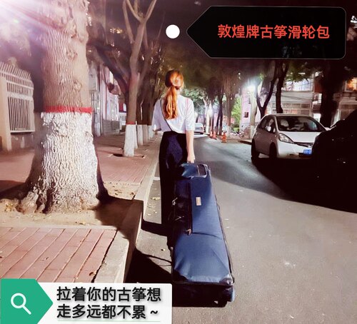高档敦煌牌古筝包带滑轮古筝轻松出行神器古筝滑轮包古筝包装袋箱