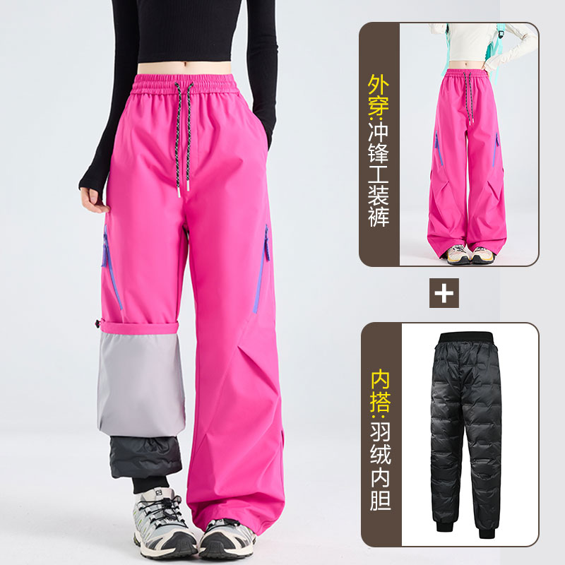 情侣速干裤宽松冲锋工装内搭