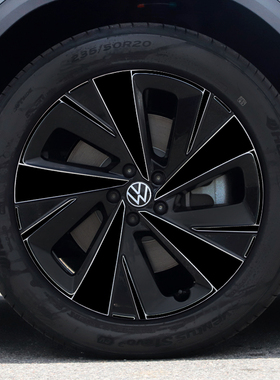 21款大众ID.6X改装轮毂贴纸 20寸专用车贴划痕遮盖装饰防水贴膜