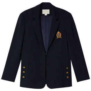 PSALTER诗篇秋宽松学院风刺绣西装外套