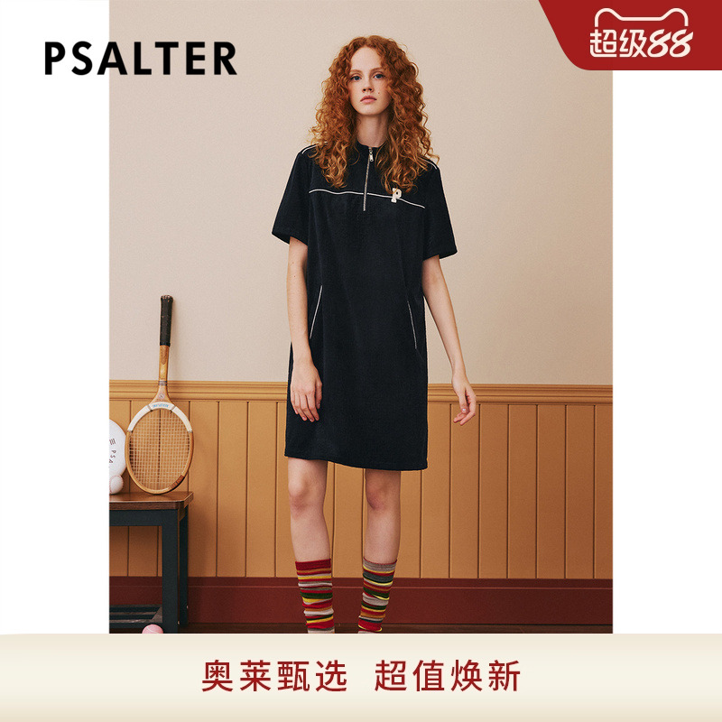 【奥莱3折】PSALTER诗篇秋宽松立领学院风卫衣连衣裙